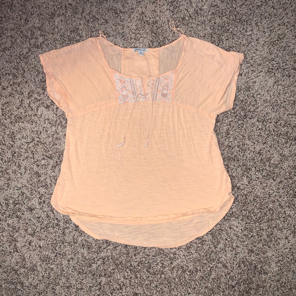 Pastel orange blouse